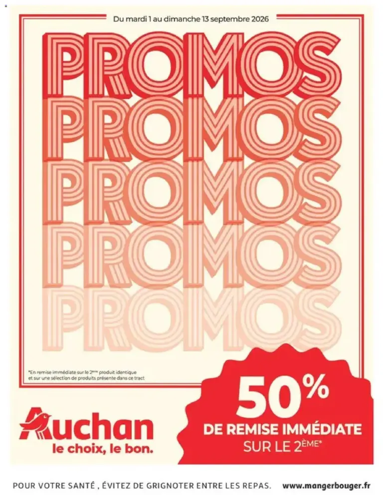 Auchan Les promos du moment à partir du 01/09/2026