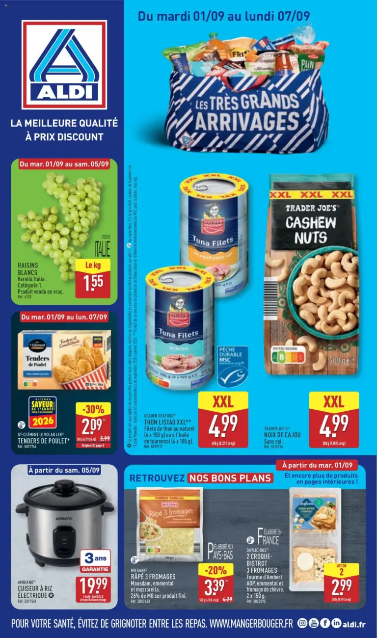 Aldi catalogue à partir du 01/09/2026