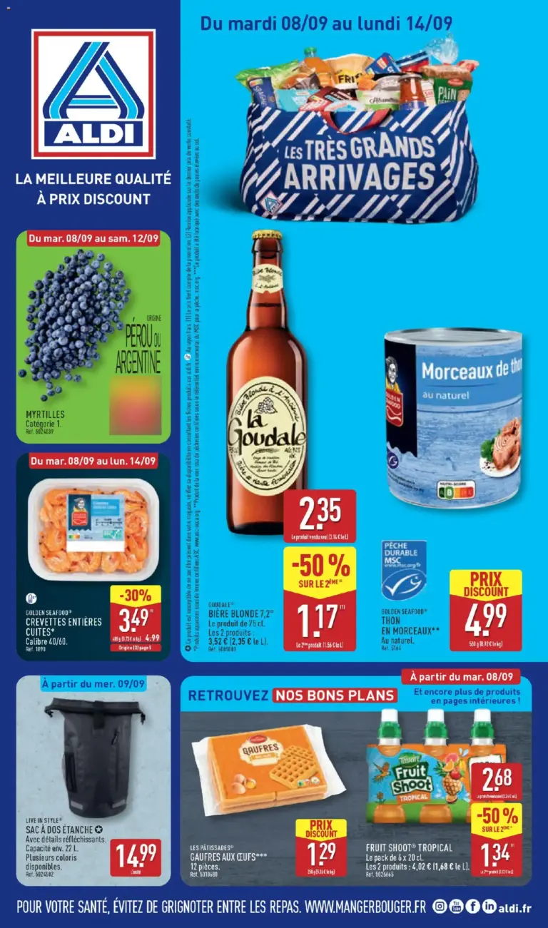 Aldi catalogue à partir du 08/09/2026