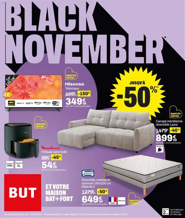 But Black Friday du 27/10/2026 au 04/01/2027