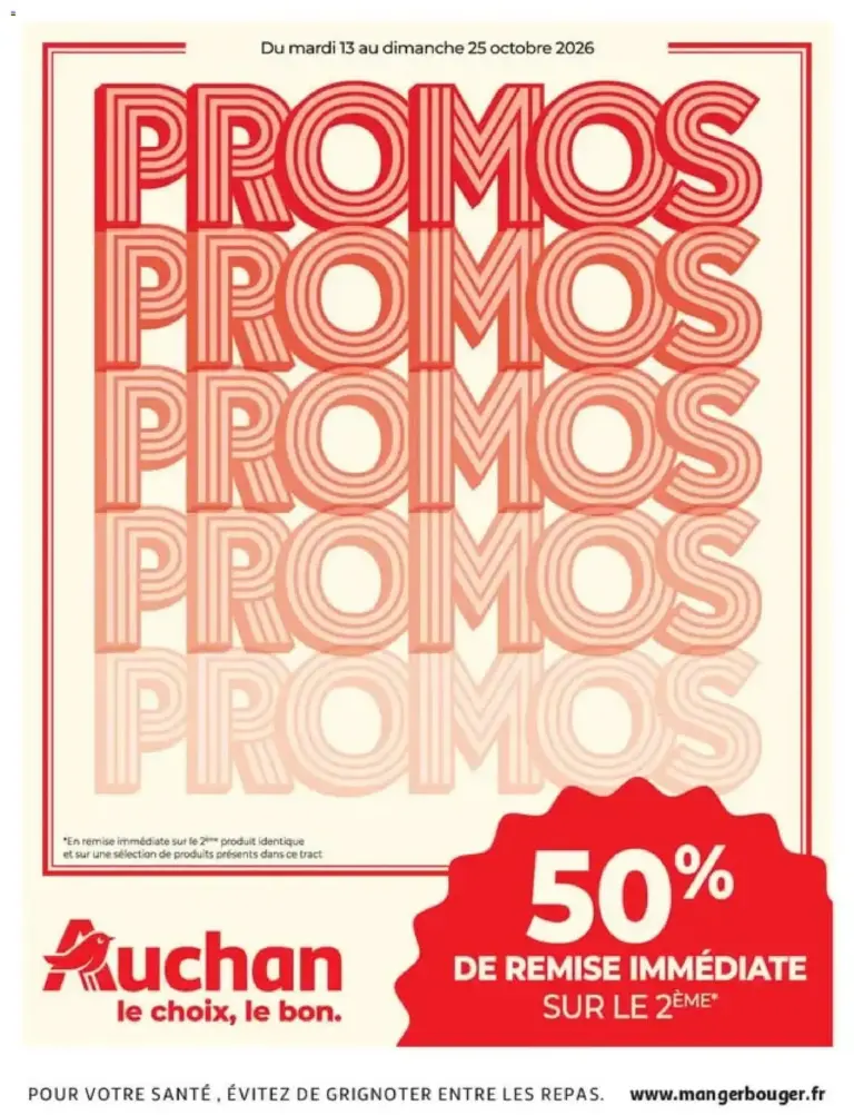 Auchan Les promos moment du 13/10/2026 au 25/10/2026