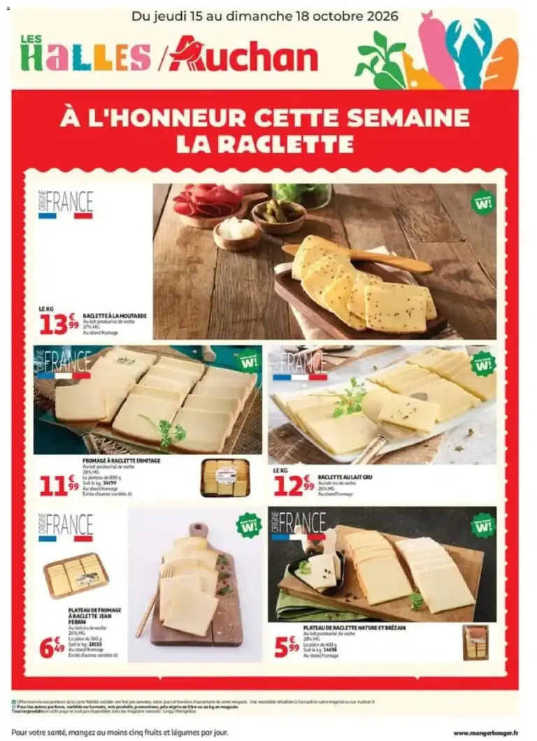 Auchan Bons plans week end du 15/10/2026 au 18/10/2026