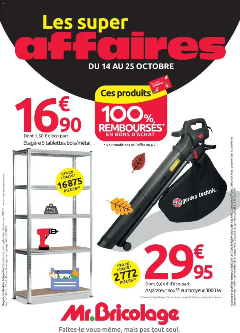 Mr. Bricolage catalogue du 14/10/2026 au 25/10/2026
